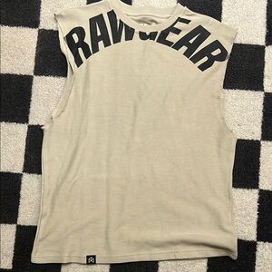 Raw Gear Men's Tan Sleeveless Shirt